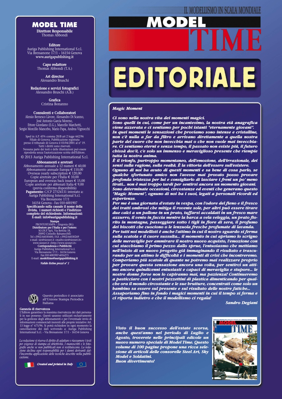 Model Time Preview Pages