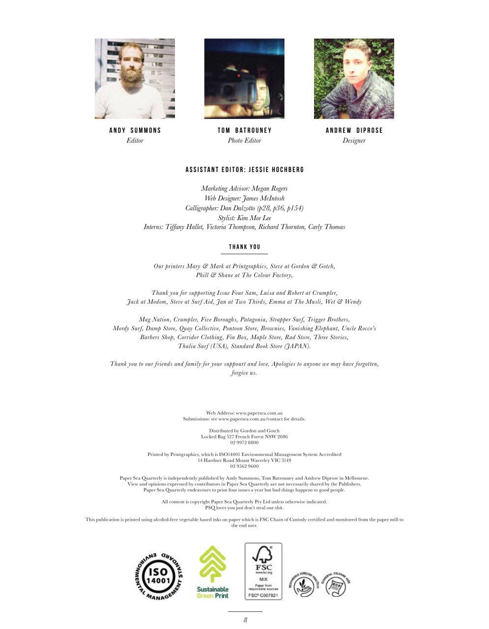 Paper Sea Quarterly Preview Pages