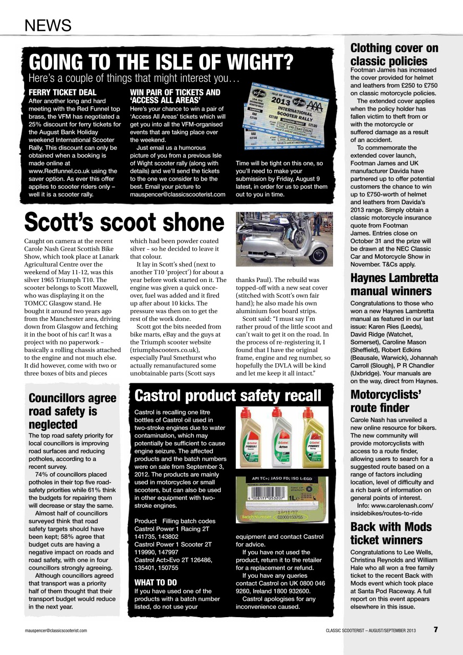 Classic Scooterist Preview Pages