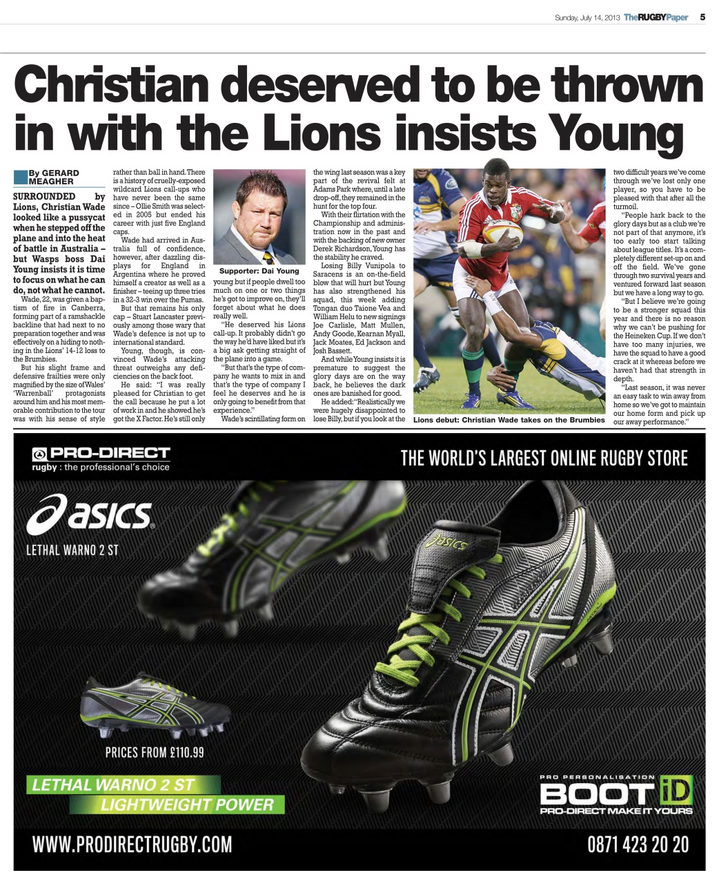 The Rugby Paper Preview Pages