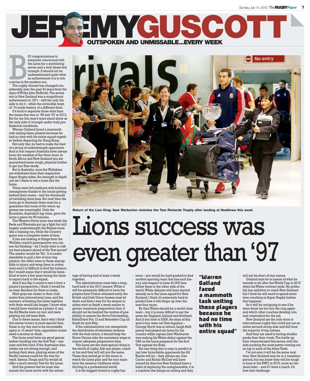 The Rugby Paper Preview Pages