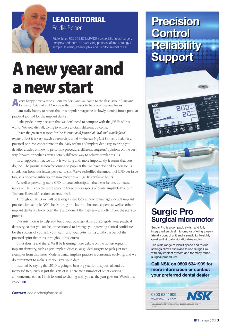 IDT – Implant Dentistry Today Preview Pages