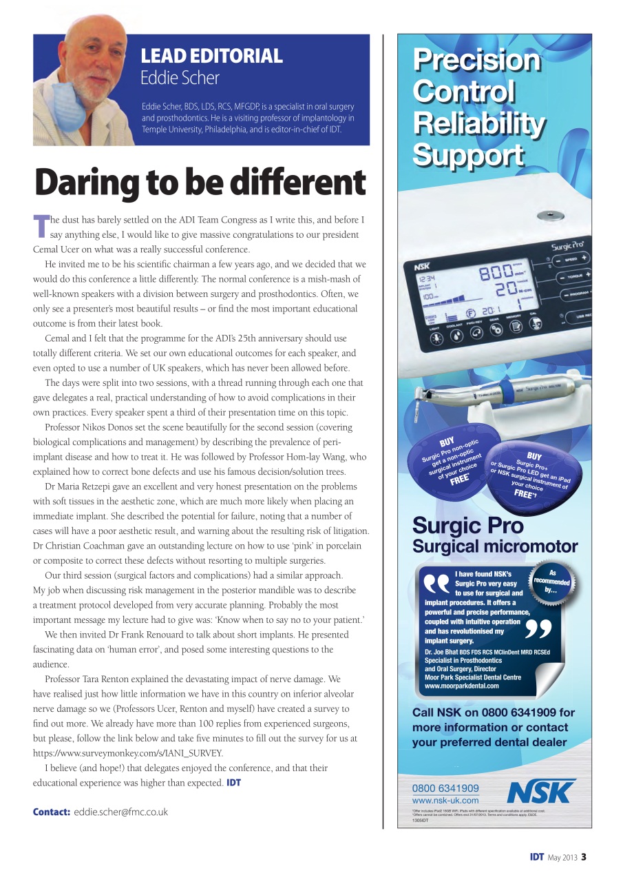 IDT – Implant Dentistry Today Preview Pages