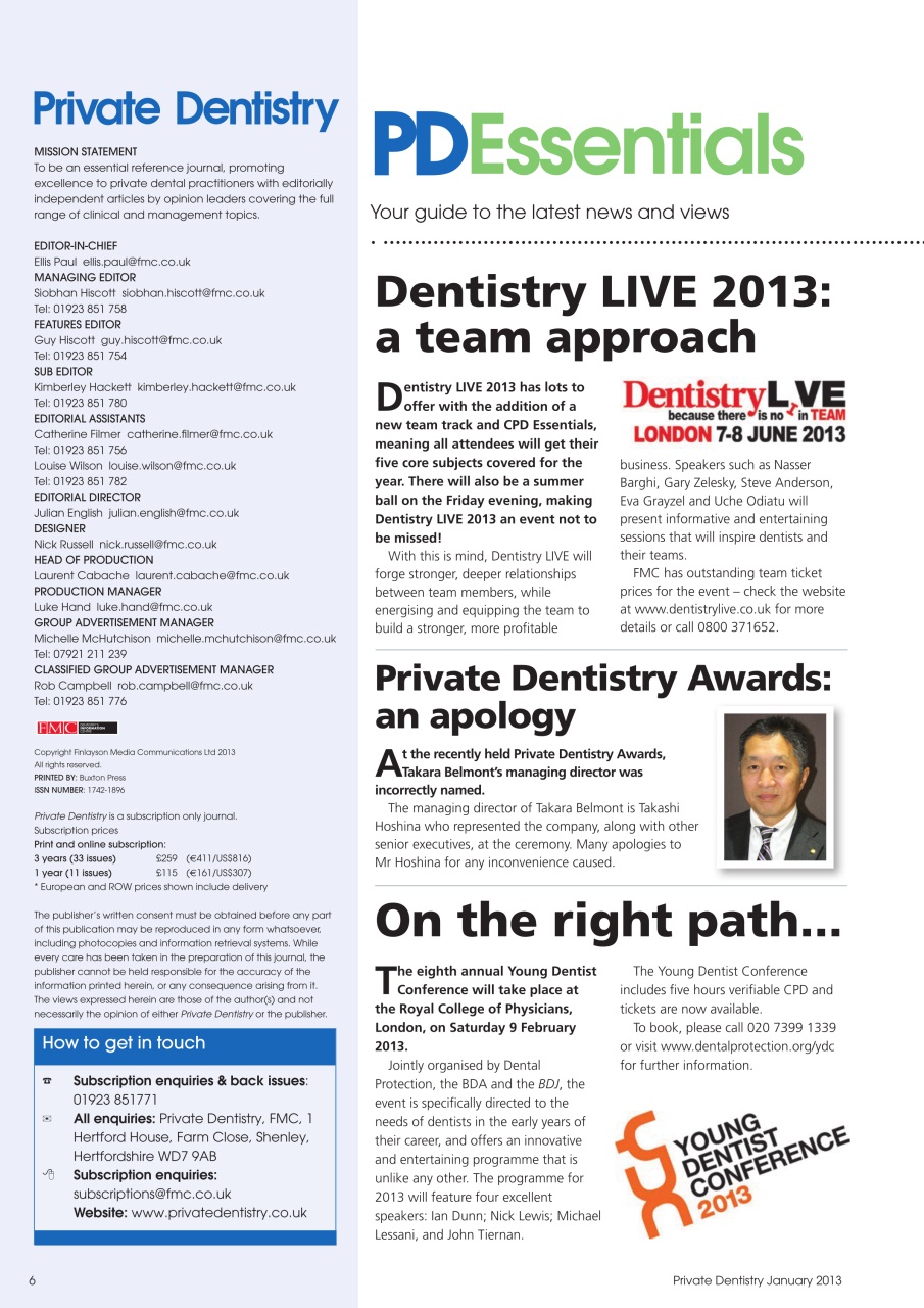 Private Dentistry Preview Pages