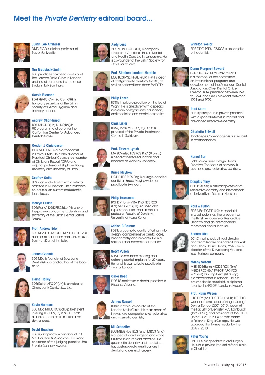 Private Dentistry Preview Pages