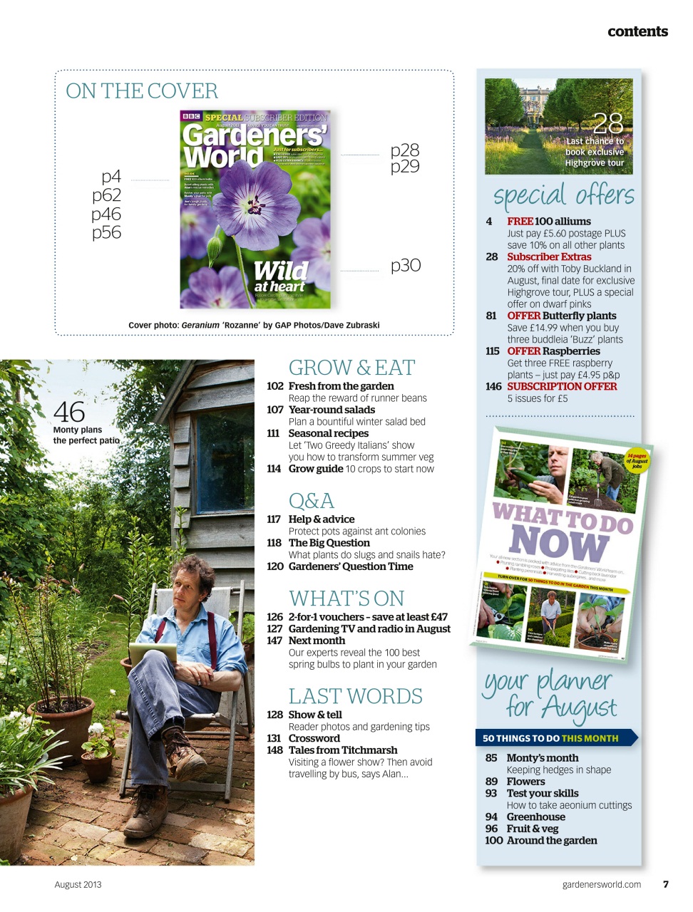 BBC Gardeners’ World Magazine Preview Pages