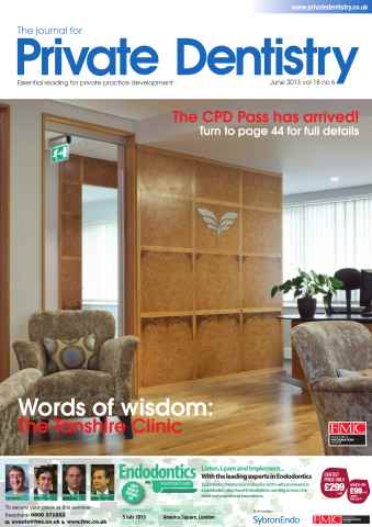 Private Dentistry issue June 2013 Volume 18 Number 6