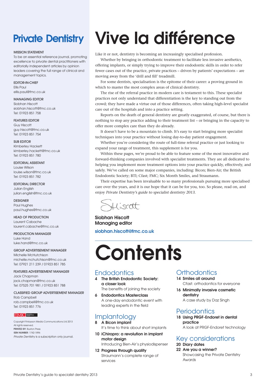 Private Dentistry Preview Pages