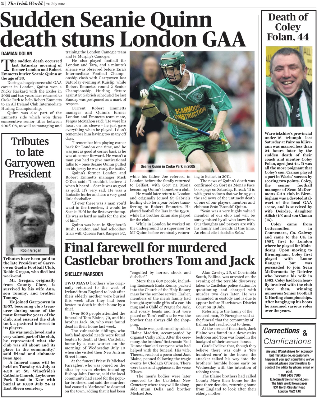 Irish World Preview Pages