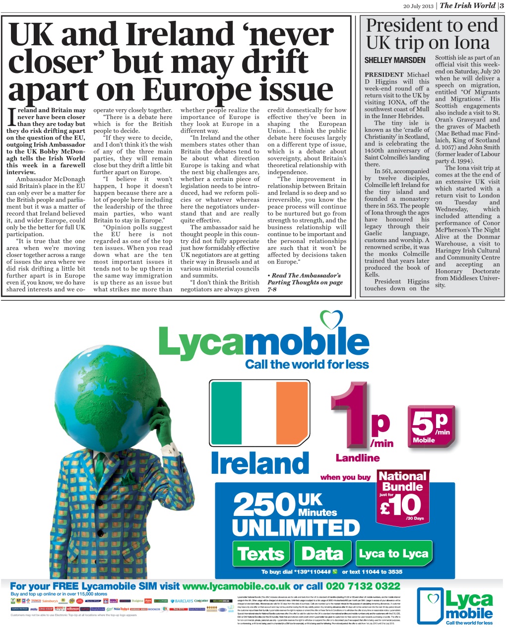 Irish World Preview Pages