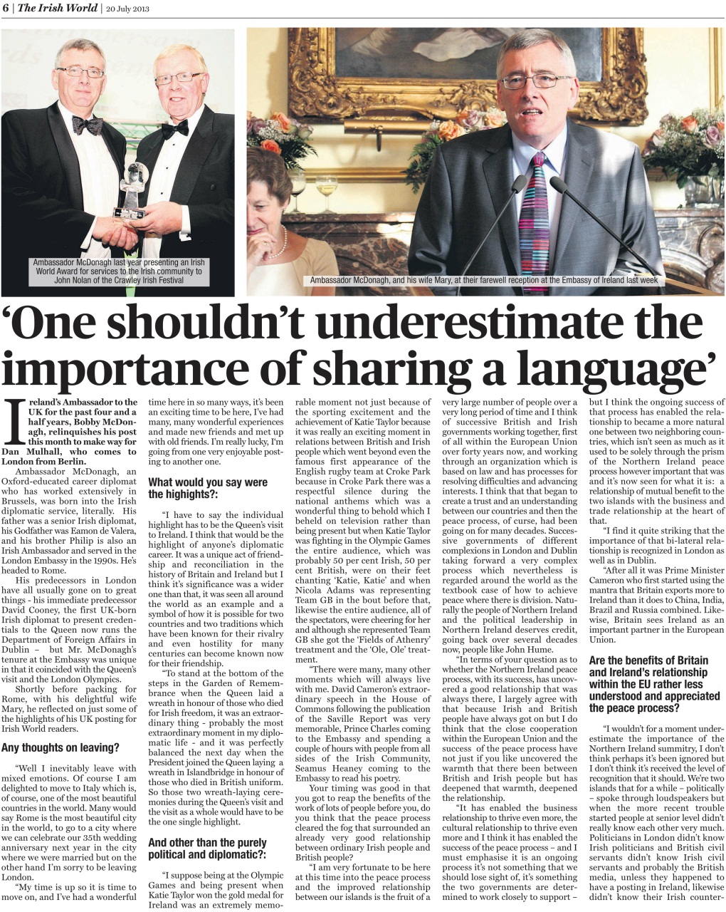 Irish World Preview Pages