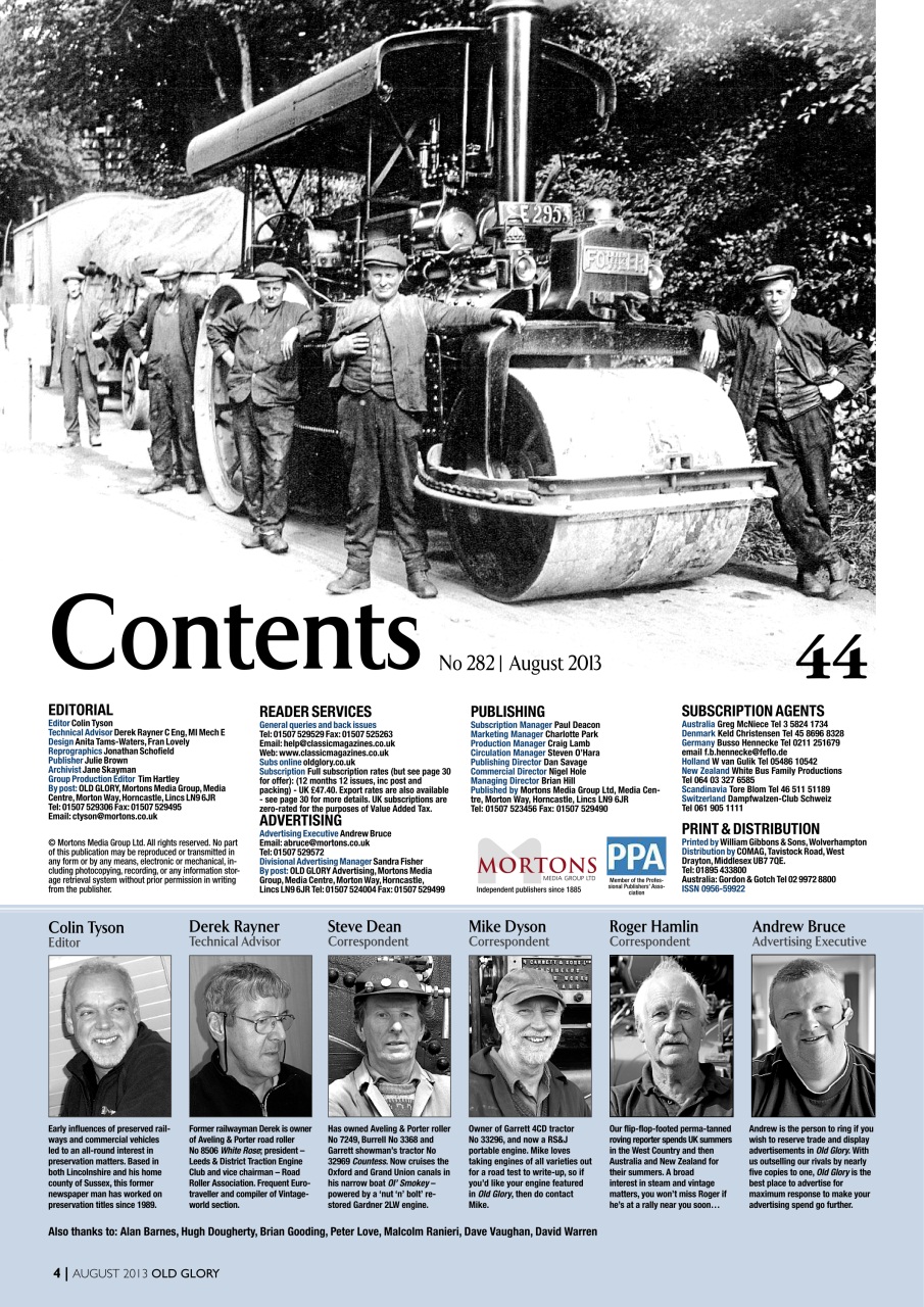 Old Glory Magazine Preview Pages