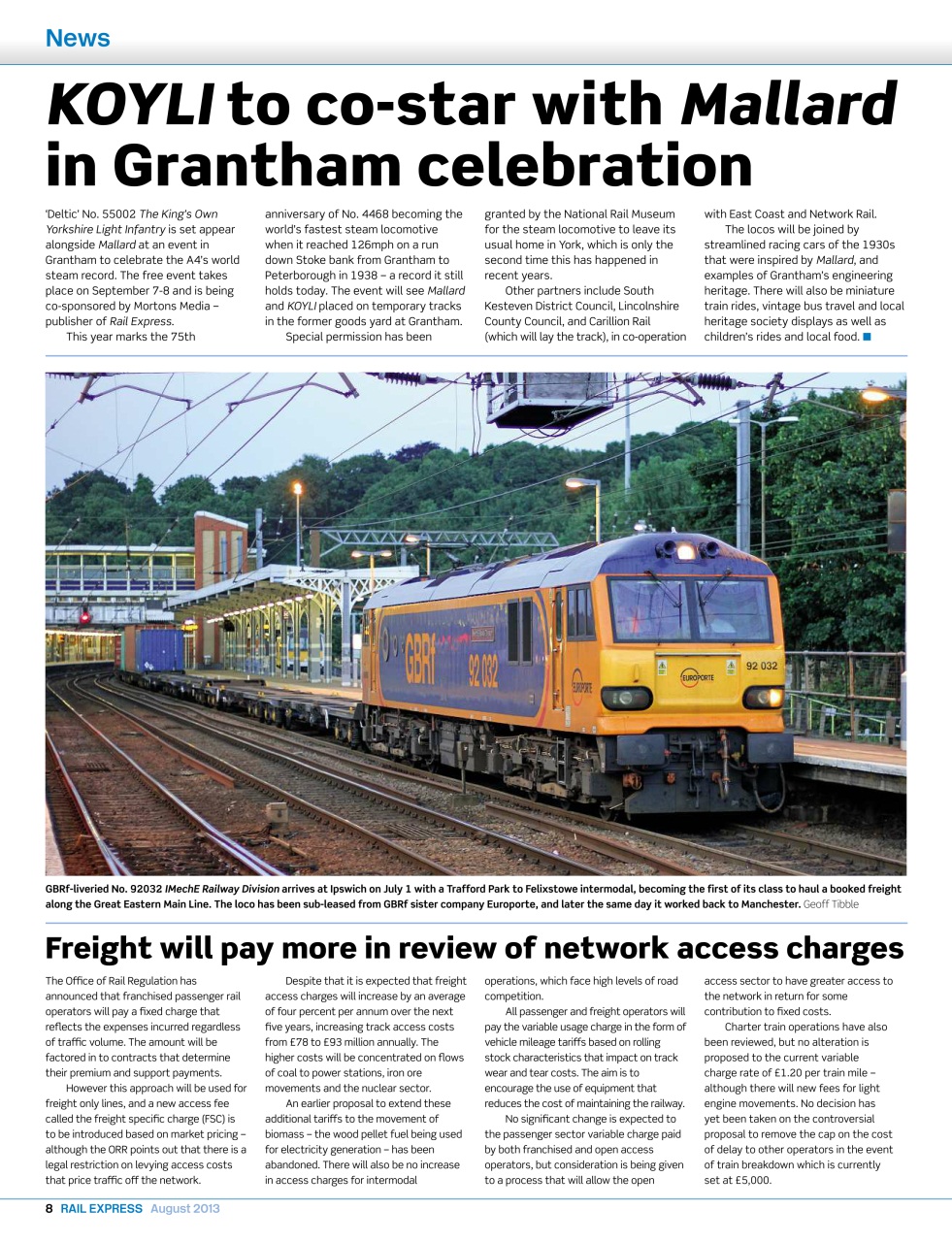 Rail Express Preview Pages