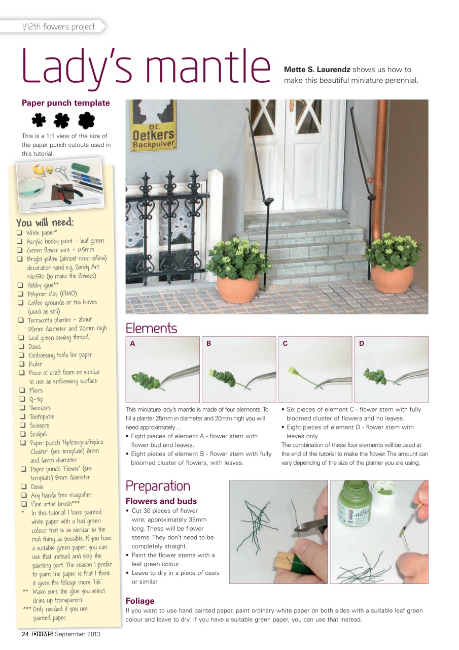 Dolls House and Miniature Scene Preview Pages