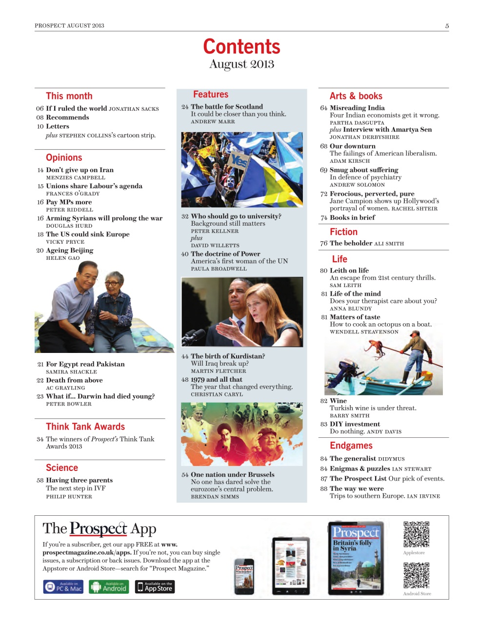 Prospect Magazine Preview Pages