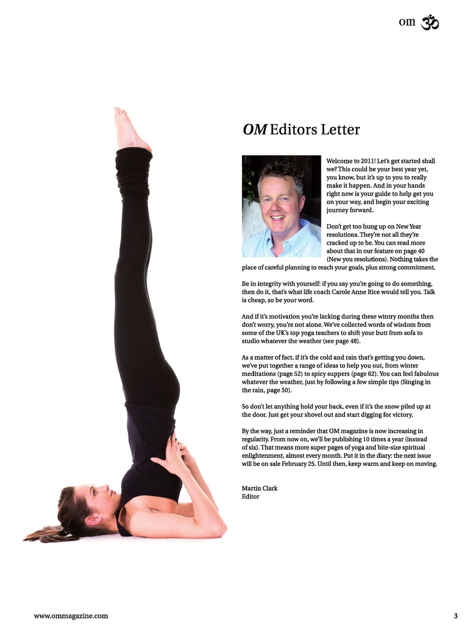 OM Yoga Magazine Preview Pages