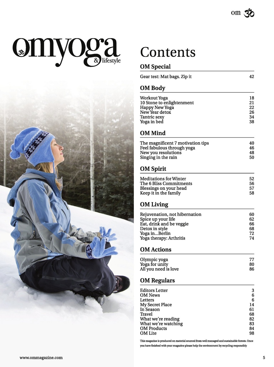 OM Yoga Magazine Preview Pages