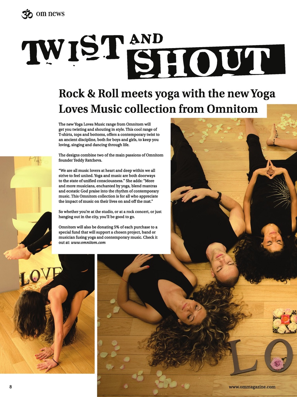 OM Yoga Magazine Preview Pages