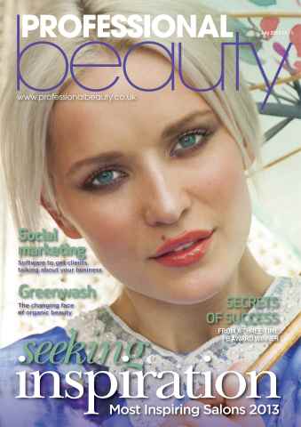 Professional Beauty issue Professional Beauty July 2013