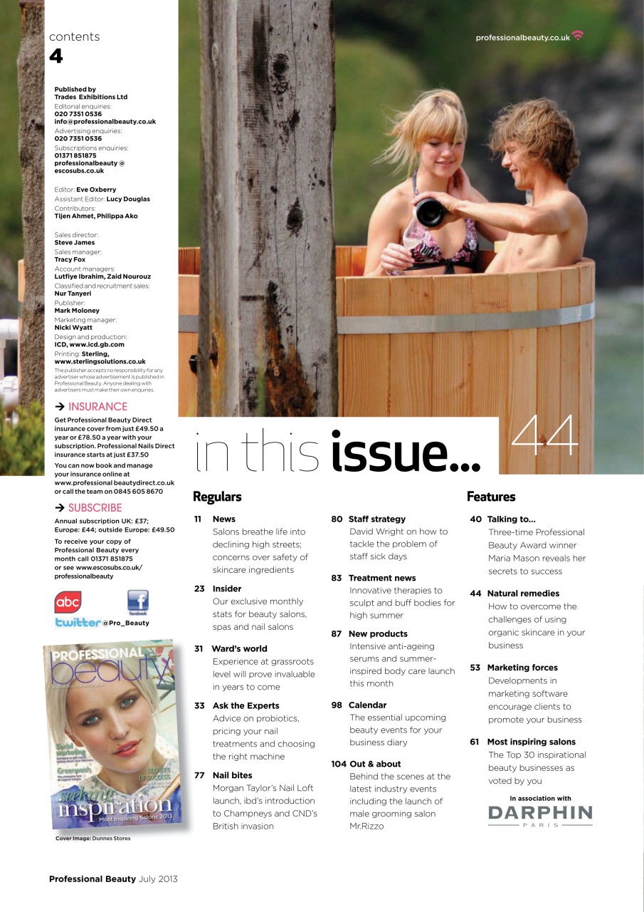 Professional Beauty Preview Pages