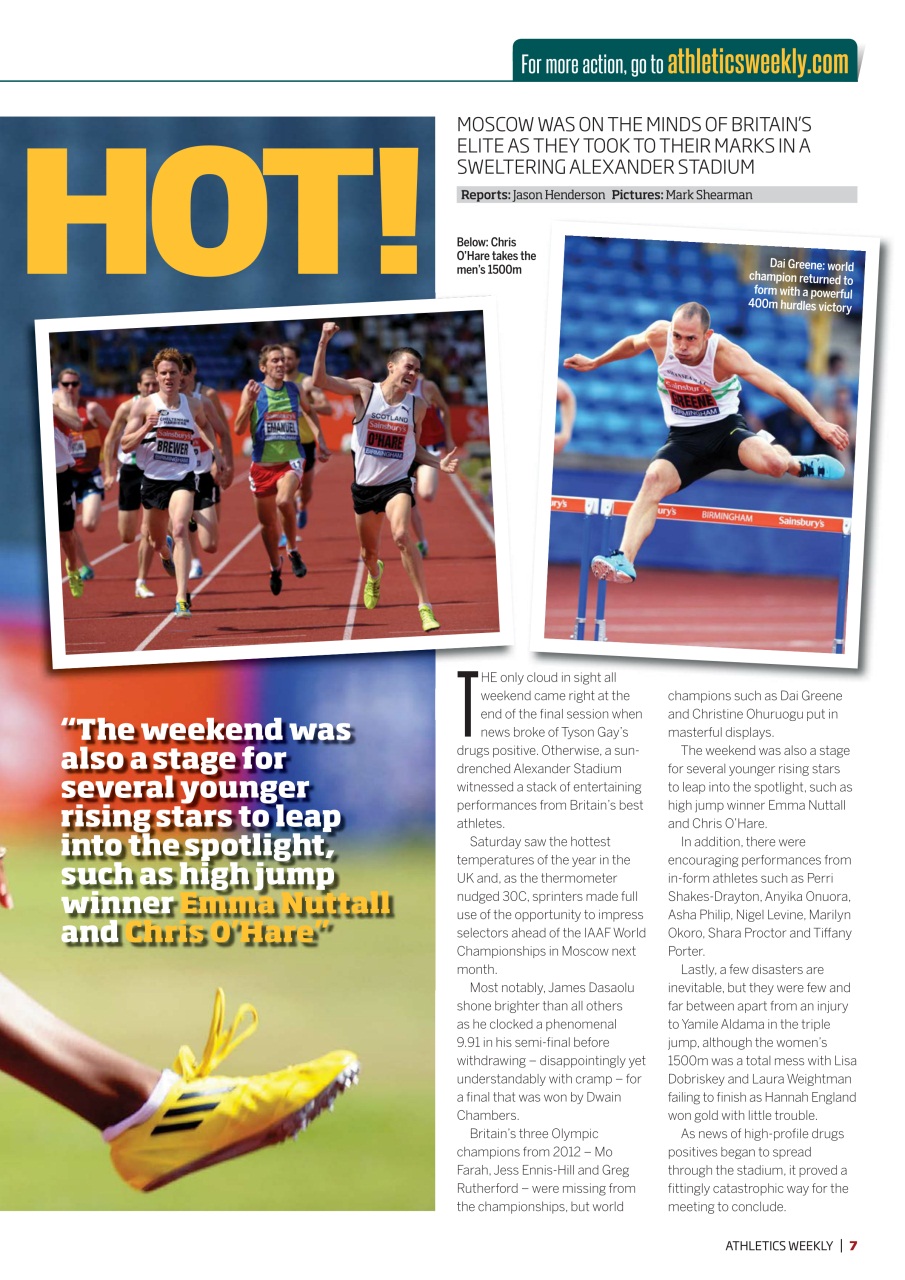AW – Athletics Weekly Magazine Preview Pages