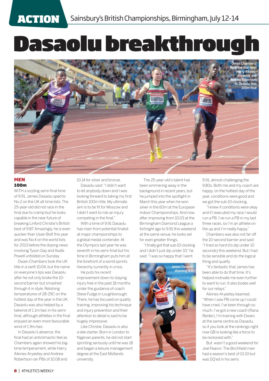 AW – Athletics Weekly Magazine Preview Pages