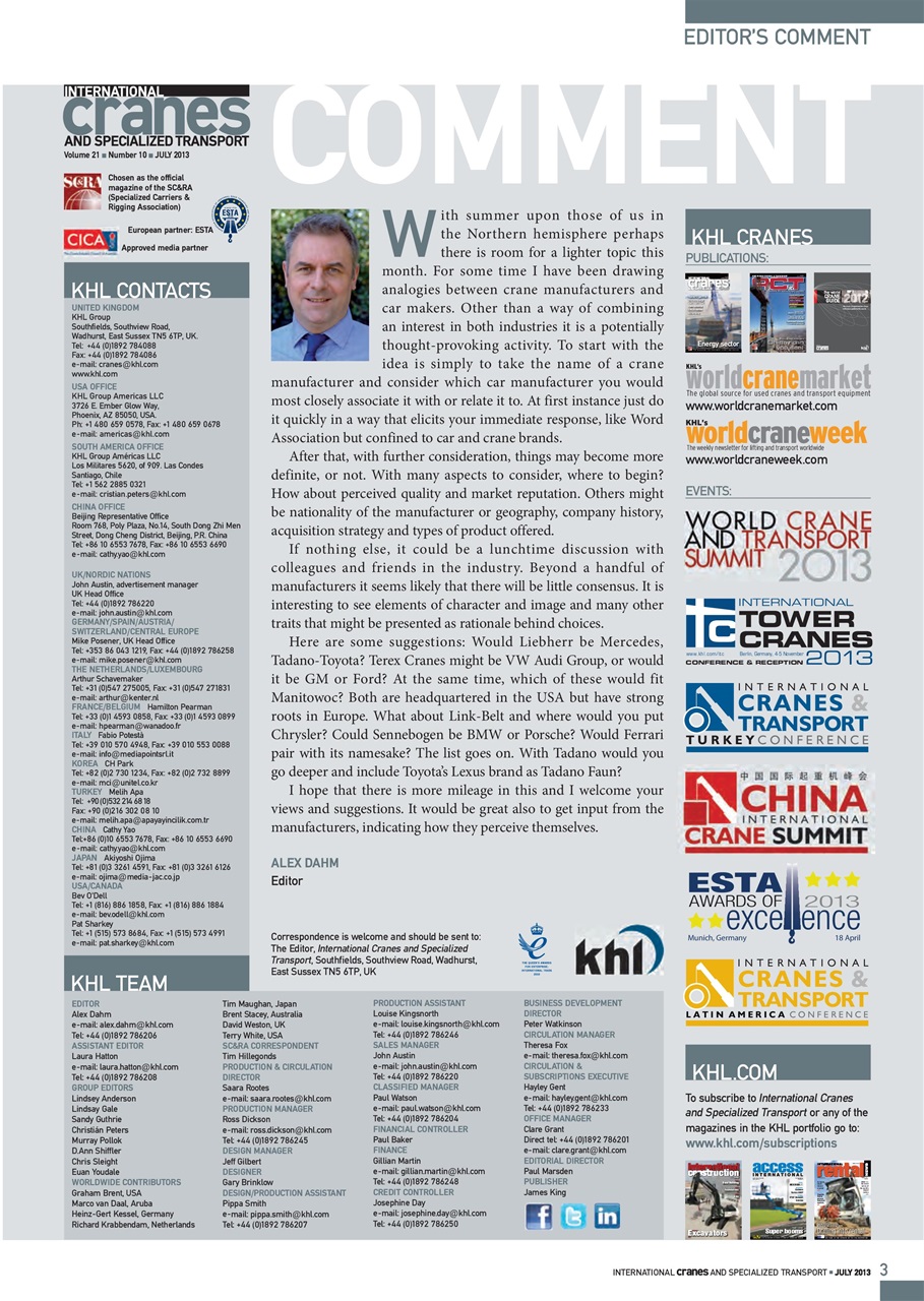 Int. Cranes and Specialized Transp Preview Pages