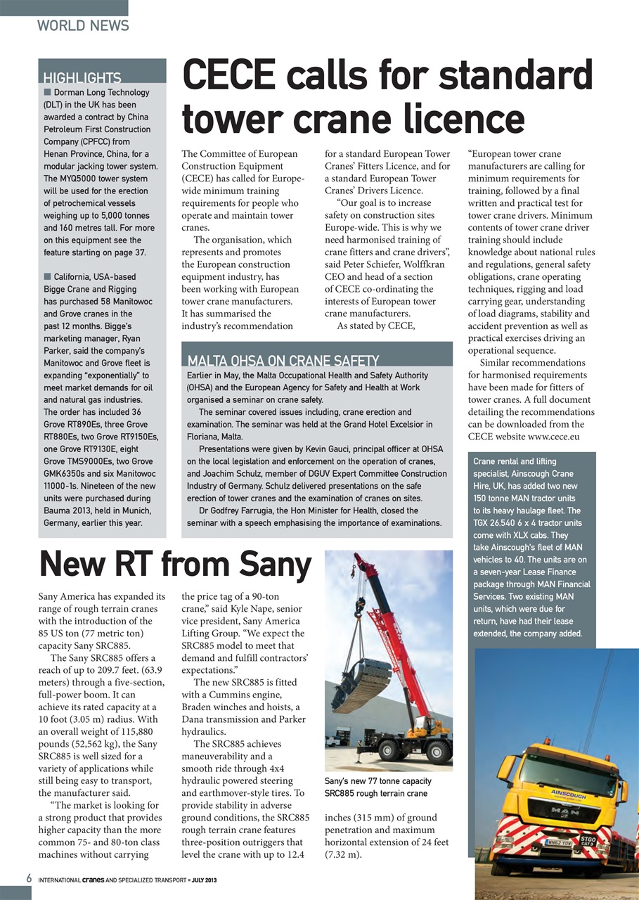 Int. Cranes and Specialized Transp Preview Pages