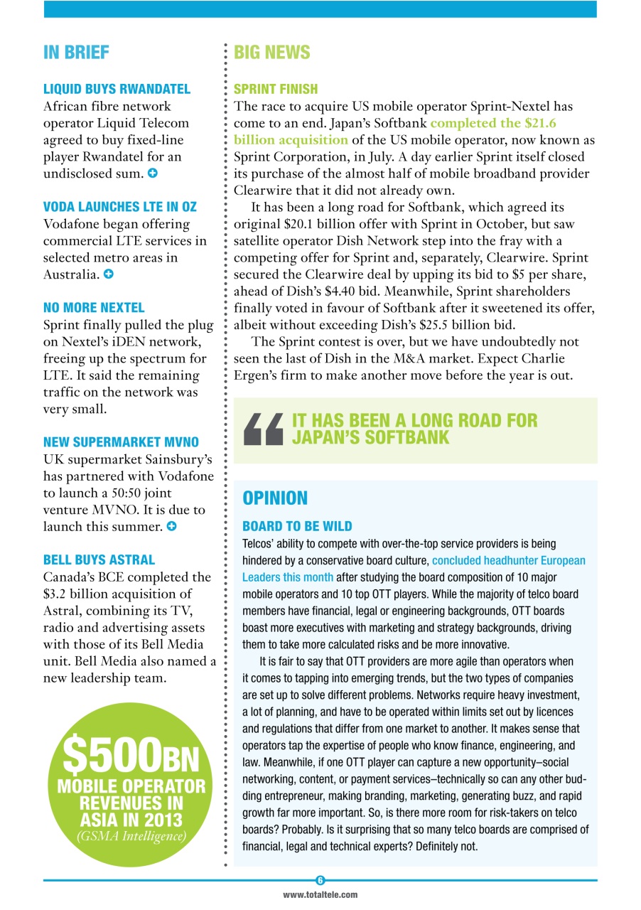 Total Telecom Preview Pages