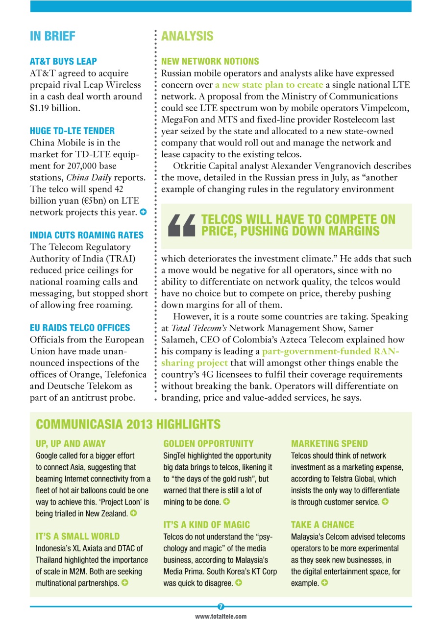 Total Telecom Preview Pages