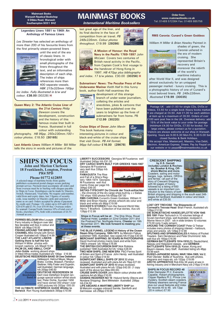 Ships Monthly Preview Pages