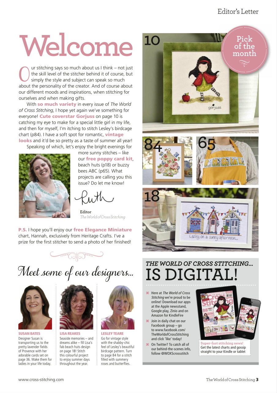 The World of Cross Stitching Preview Pages