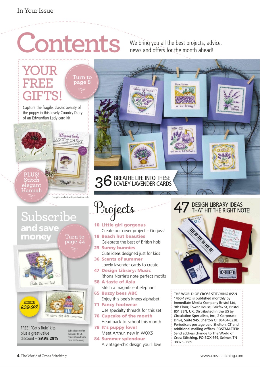 The World of Cross Stitching Preview Pages