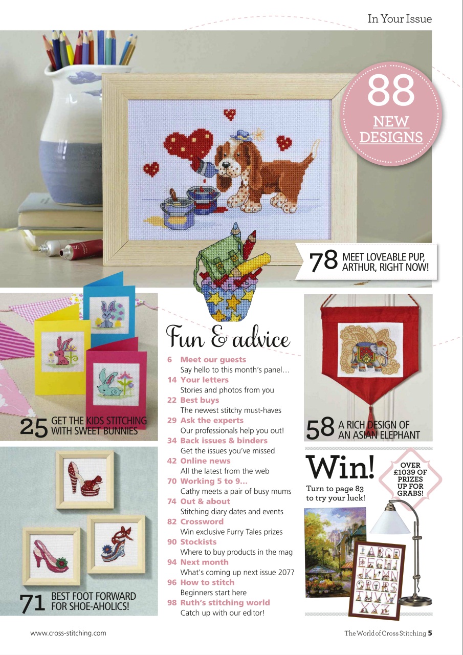 The World of Cross Stitching Preview Pages