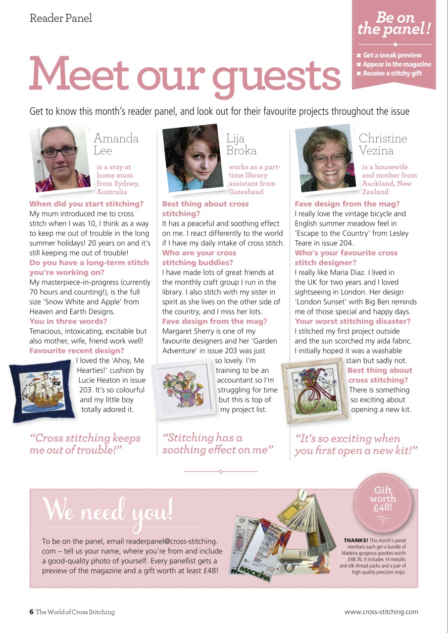 The World of Cross Stitching Preview Pages