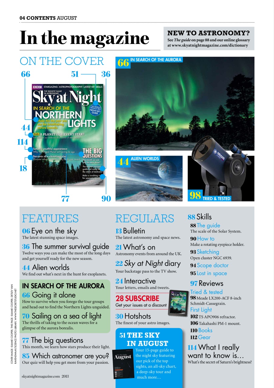 BBC Sky at Night Magazine Preview Pages