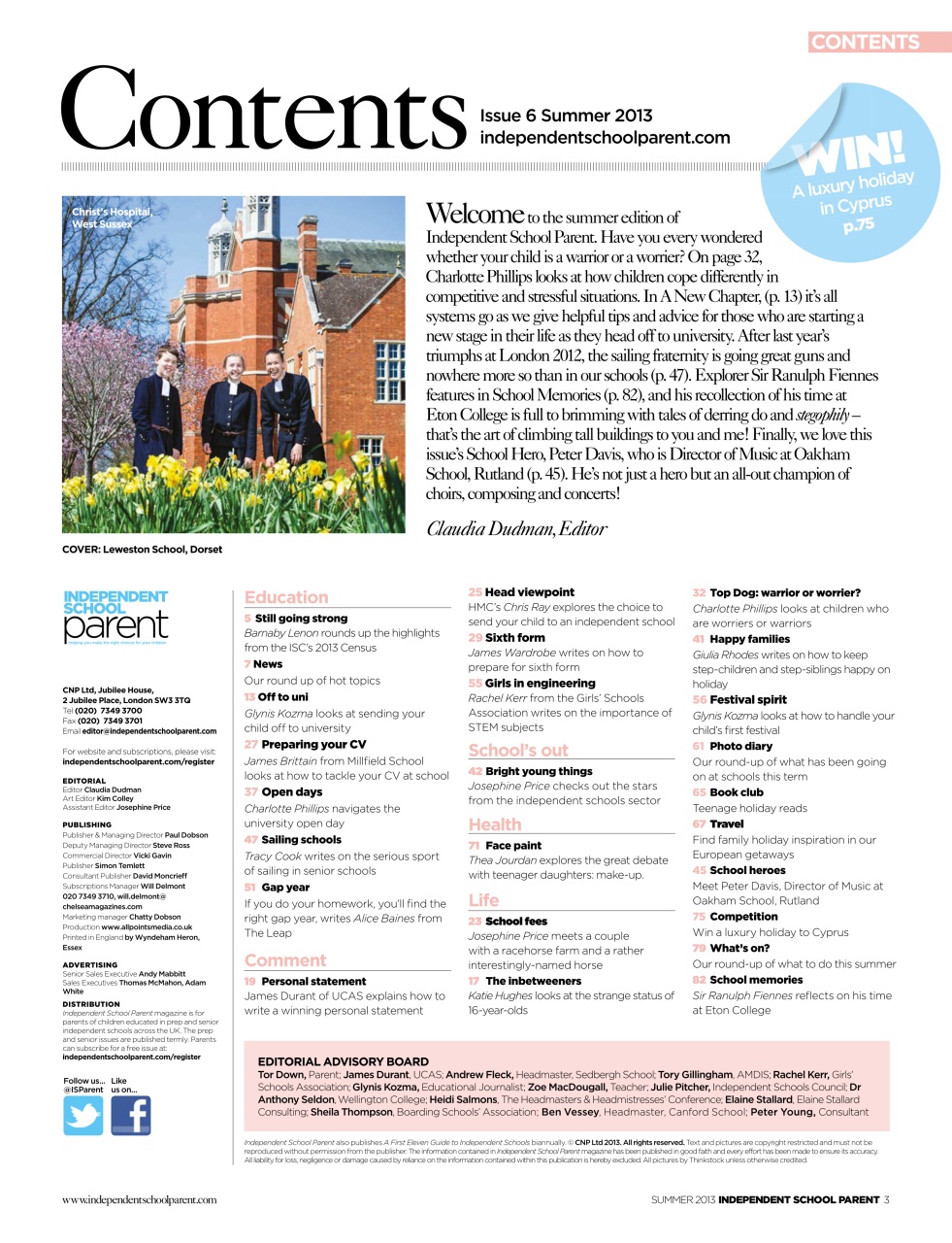Independent School Parent Preview Pages