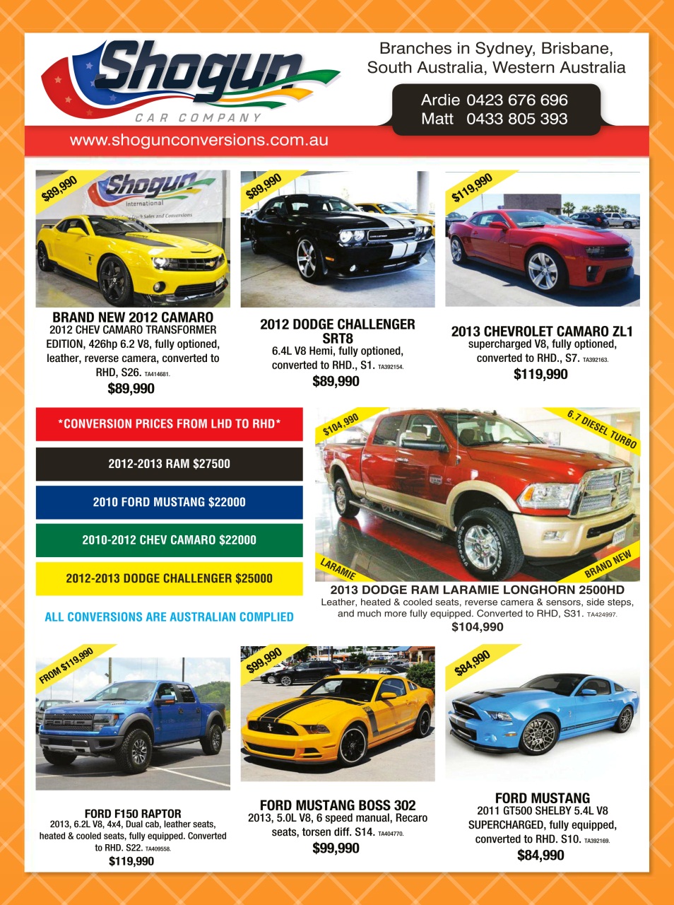 JUST CARS Preview Pages