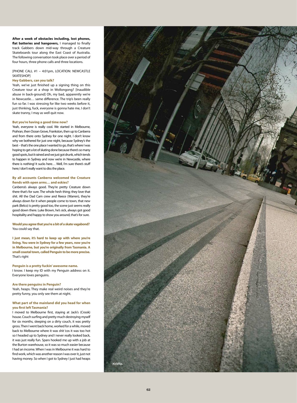 Skateboarder's Journal Australia Preview Pages