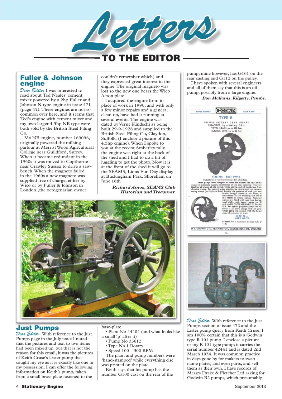 Stationary Engine Preview Pages
