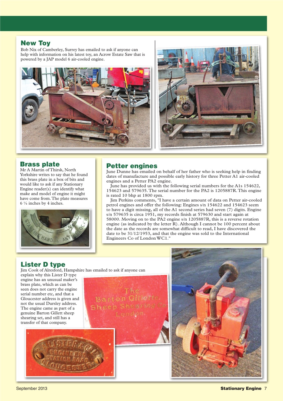 Stationary Engine Preview Pages
