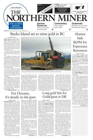 The Northern Miner issue Vol. 99 No. 23