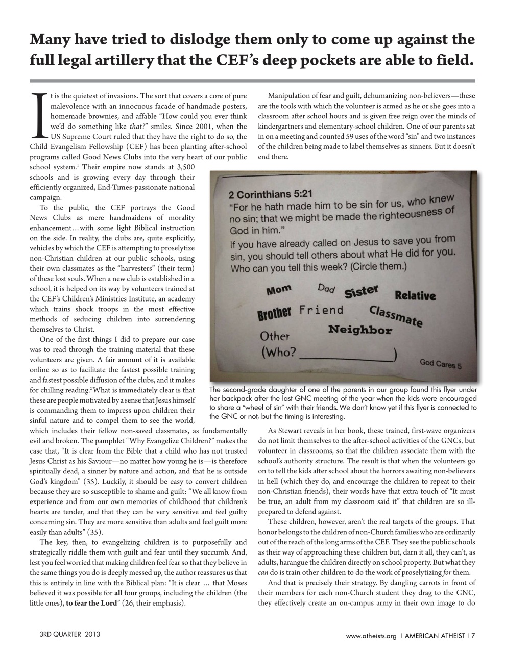 American Atheist Preview Pages