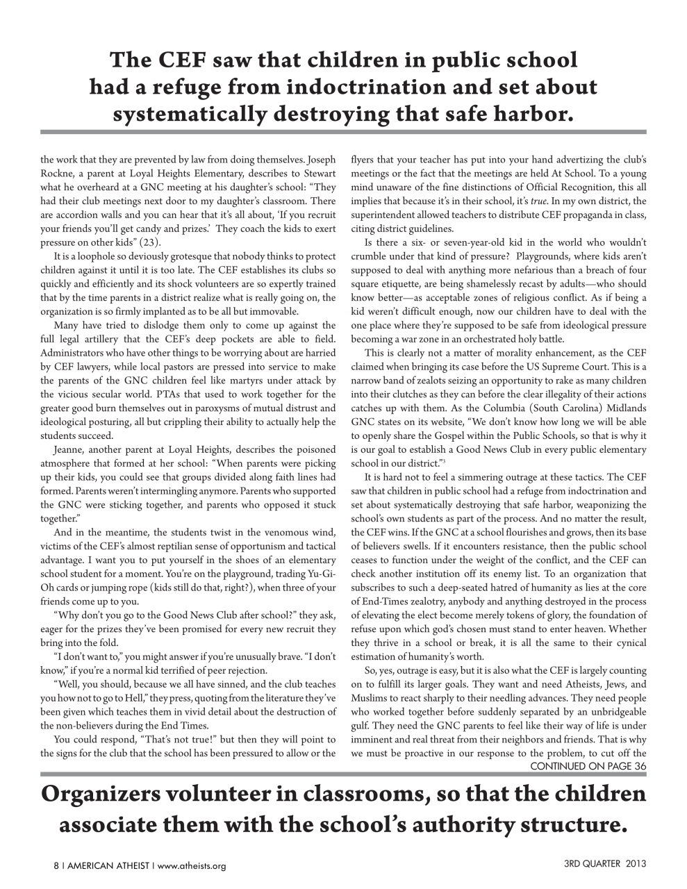 American Atheist Preview Pages