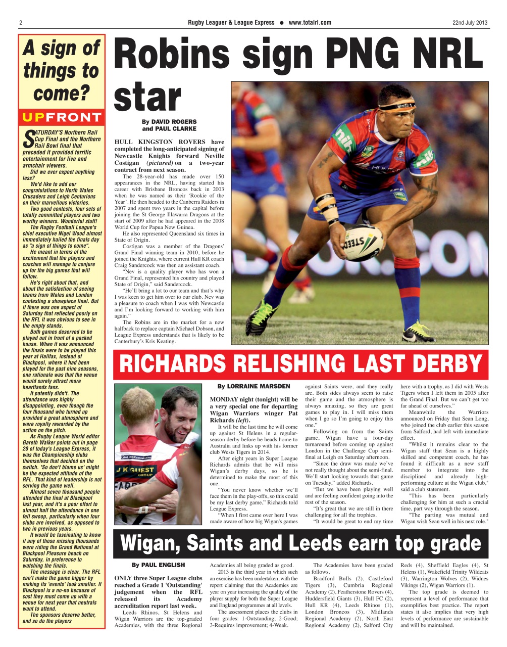 League Express Preview Pages