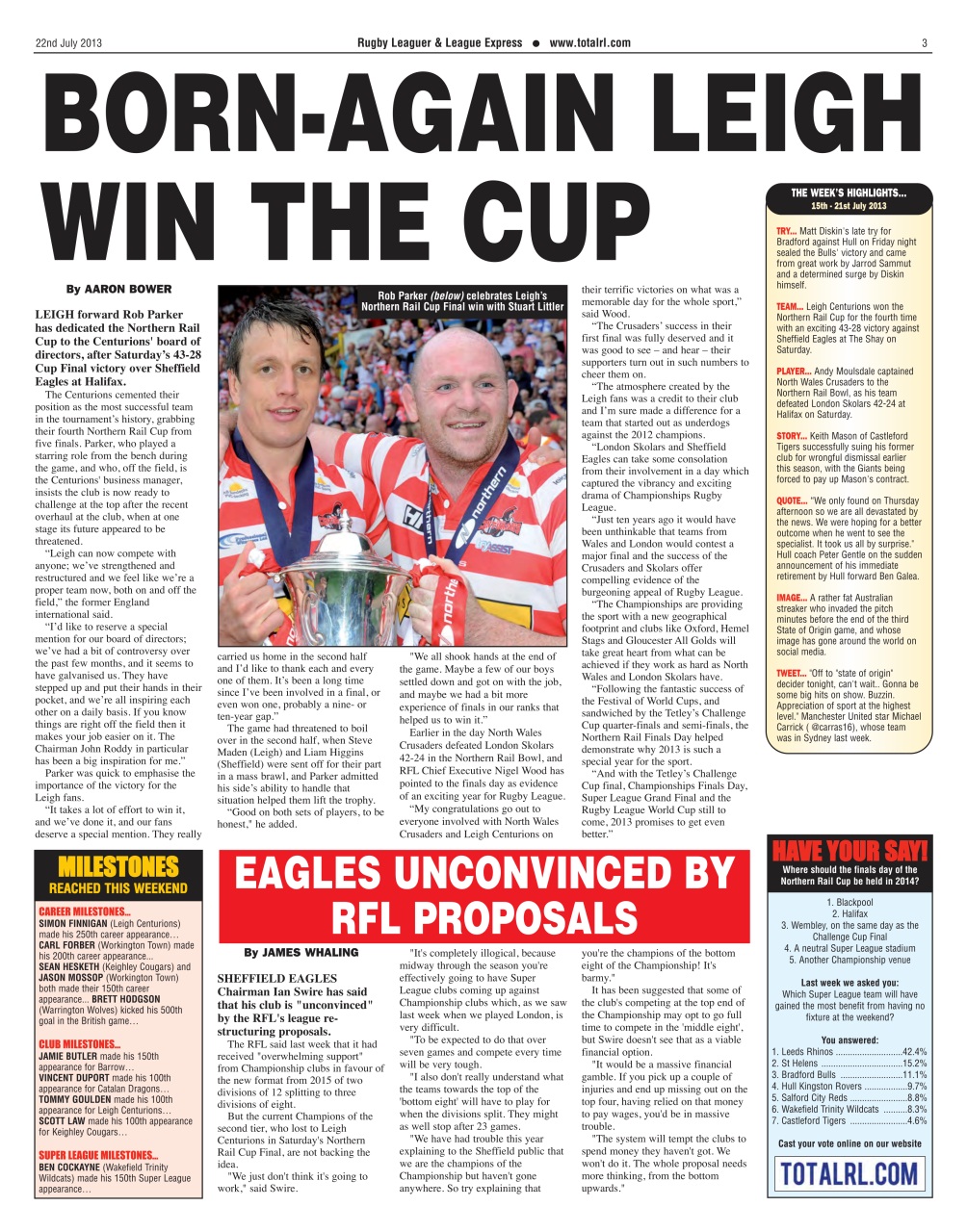 League Express Preview Pages