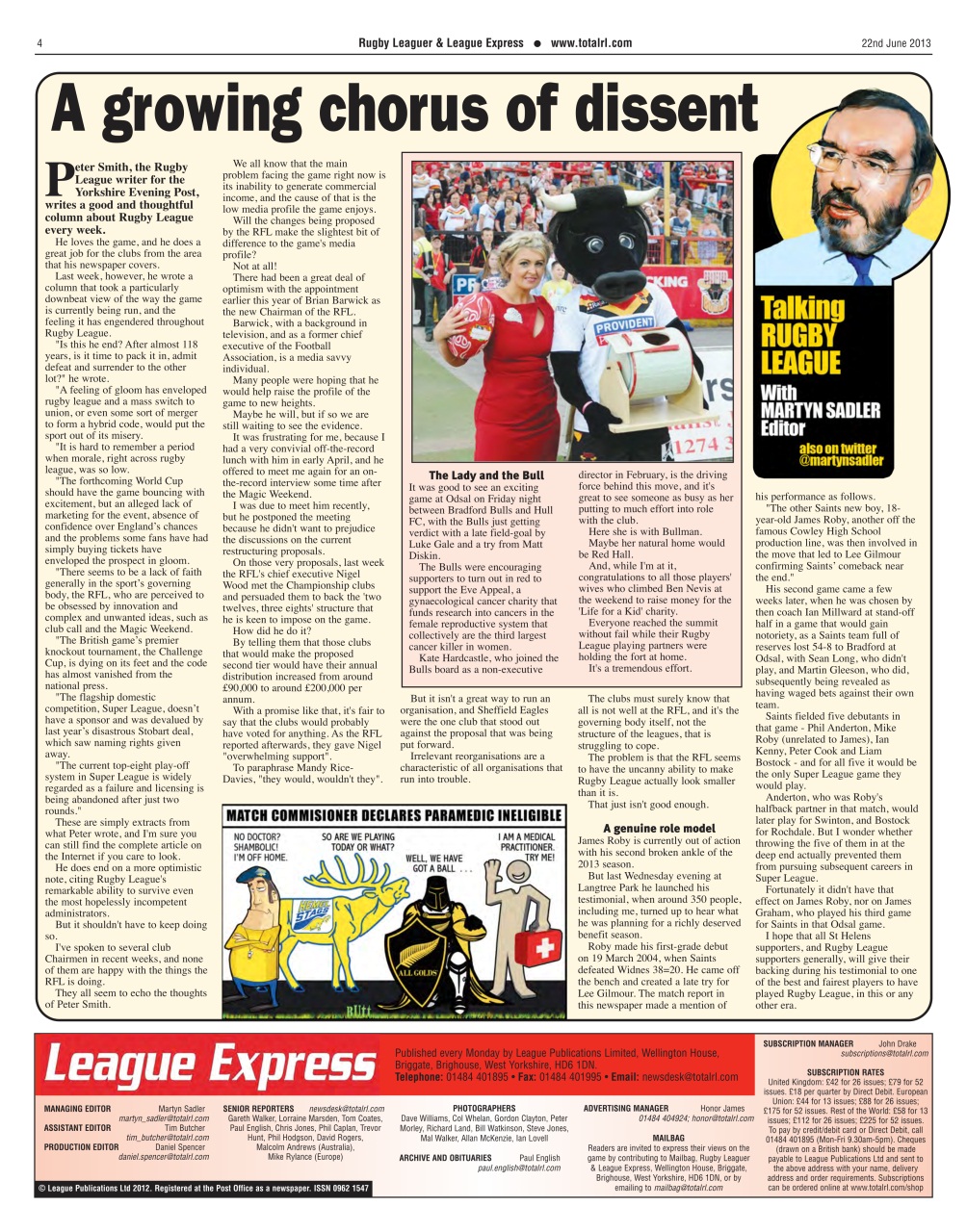 League Express Preview Pages