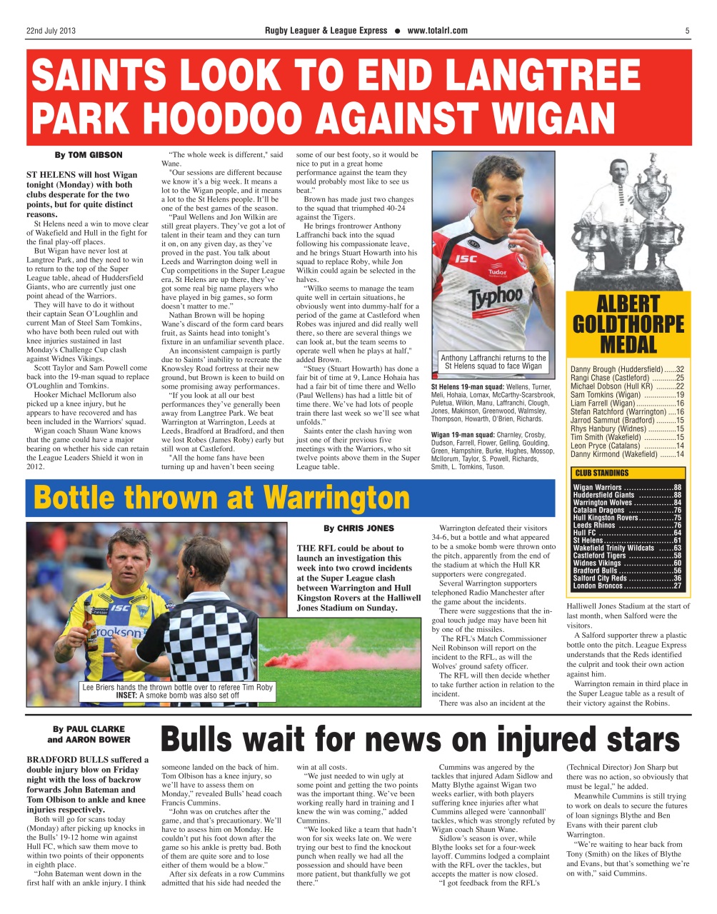 League Express Preview Pages