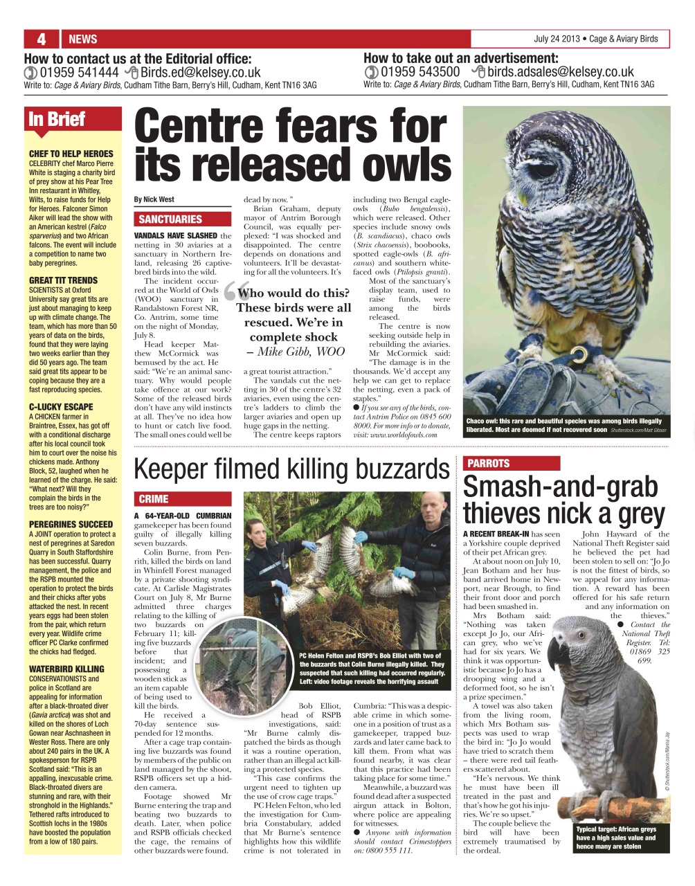 Cage & Aviary Birds Preview Pages