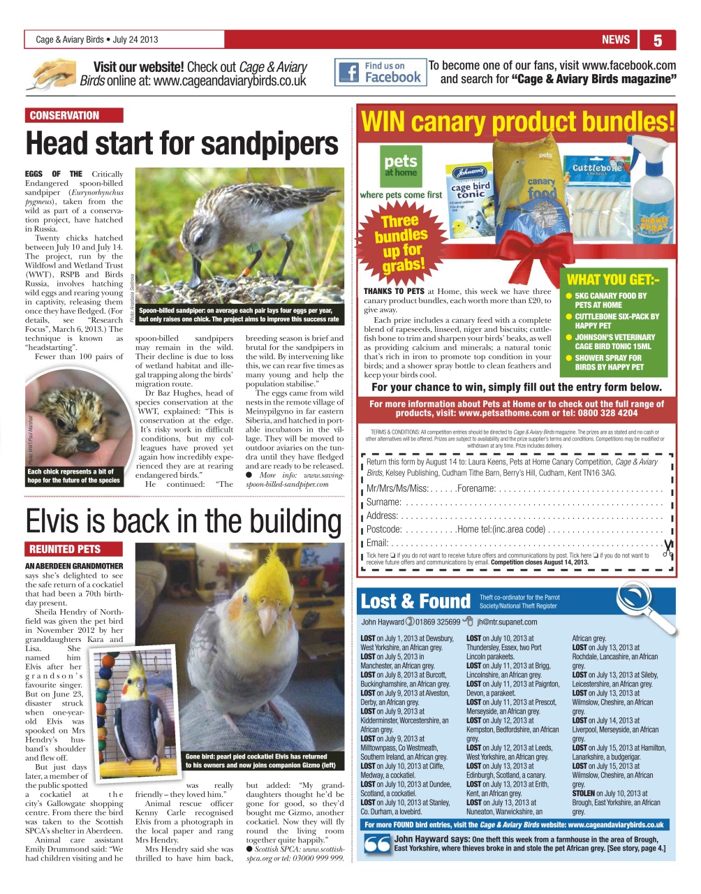 Cage & Aviary Birds Preview Pages